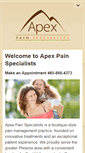 Mobile Screenshot of apexpainspecialists.com