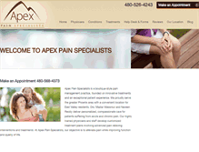 Tablet Screenshot of apexpainspecialists.com